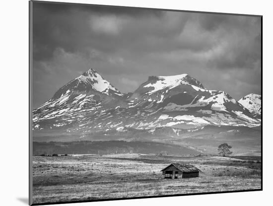 Old House Along the Rocky Mountain Front, Montana-Steven Gnam-Mounted Photographic Print