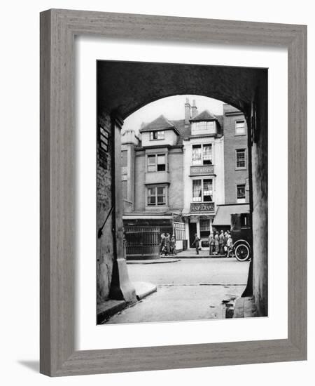 Old House and a Tavern Surviving in Aldgate, London, 1926-1927-McLeish-Framed Giclee Print