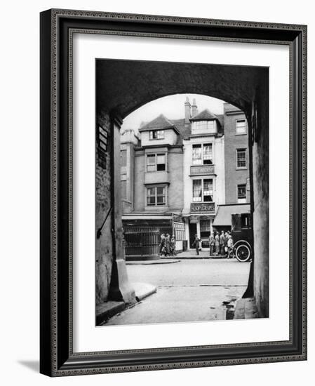 Old House and a Tavern Surviving in Aldgate, London, 1926-1927-McLeish-Framed Giclee Print