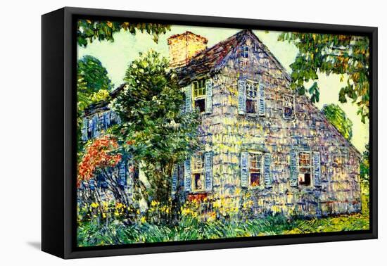 Old House, East Hampton, 1917-Childe Hassam-Framed Premier Image Canvas