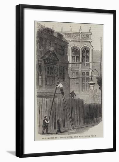 Old House in Fetter-Lane-null-Framed Giclee Print