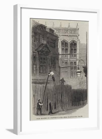 Old House in Fetter-Lane-null-Framed Giclee Print