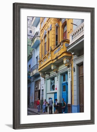 Old House in the Historic Center, Havana, UNESCO World Heritage Site, Cuba-Keren Su-Framed Photographic Print