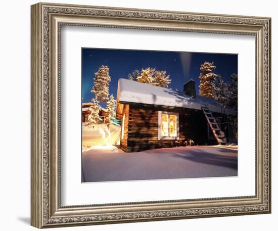 Old House of the Sami People, Lapland, Finland-Daisy Gilardini-Framed Photographic Print