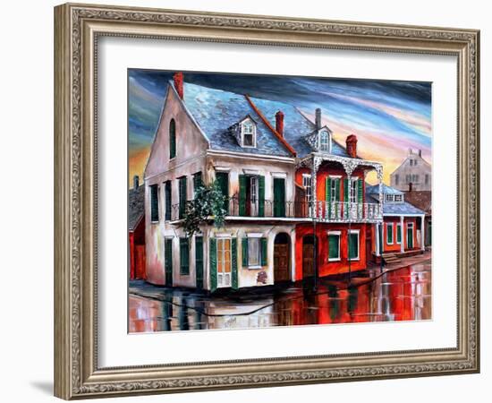 Old House on Royal Street-Diane Millsap-Framed Art Print