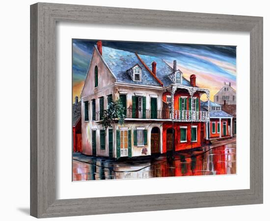 Old House on Royal Street-Diane Millsap-Framed Art Print