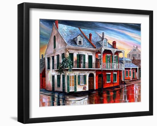 Old House on Royal Street-Diane Millsap-Framed Art Print