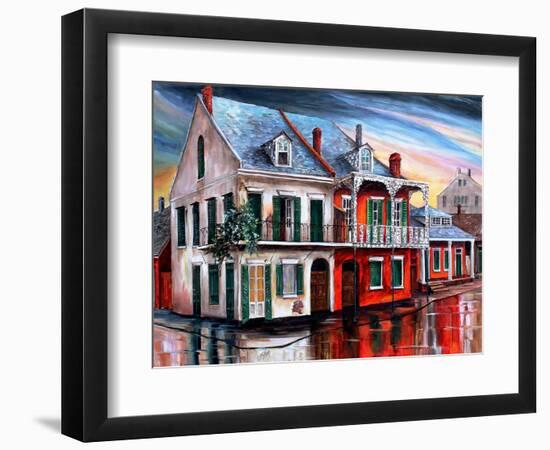 Old House on Royal Street-Diane Millsap-Framed Art Print