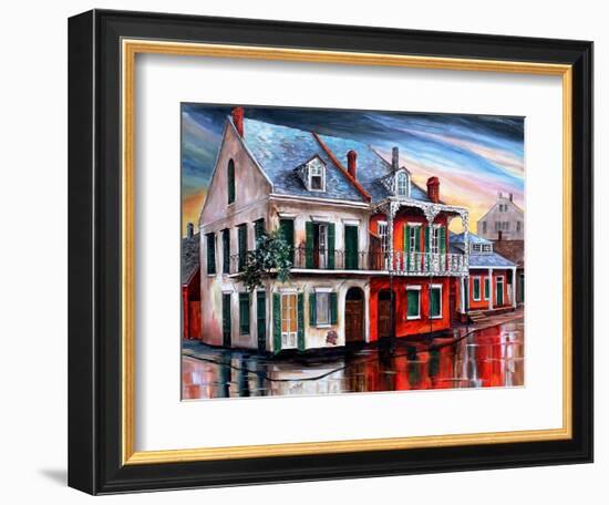 Old House on Royal Street-Diane Millsap-Framed Art Print