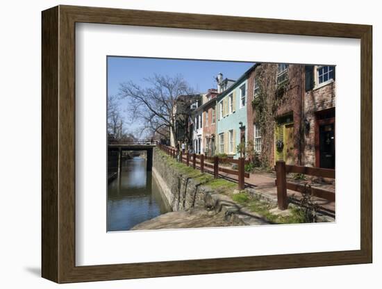 Old Houses Along the C and O Canal-John Woodworth-Framed Photographic Print