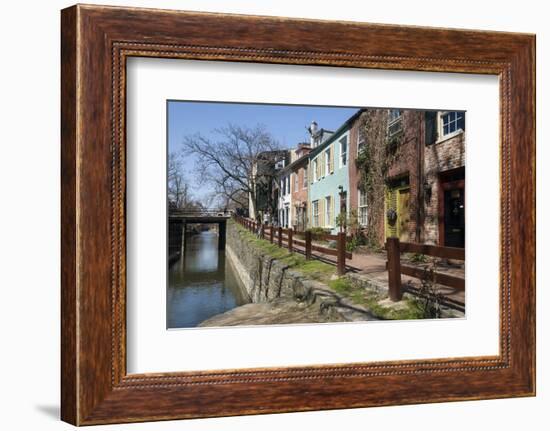 Old Houses Along the C and O Canal-John Woodworth-Framed Photographic Print