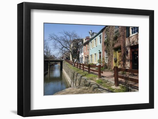 Old Houses Along the C and O Canal-John Woodworth-Framed Photographic Print