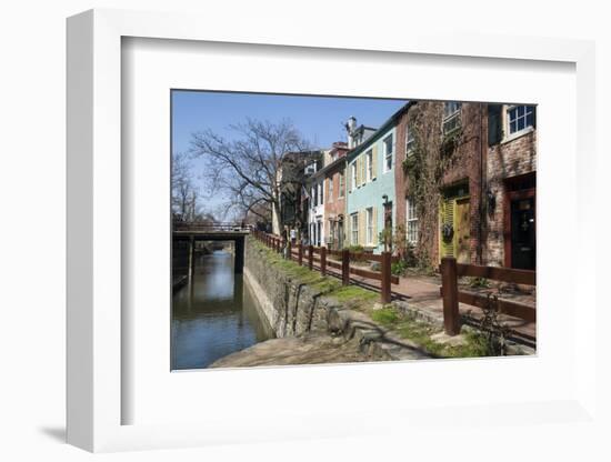 Old Houses Along the C and O Canal-John Woodworth-Framed Photographic Print