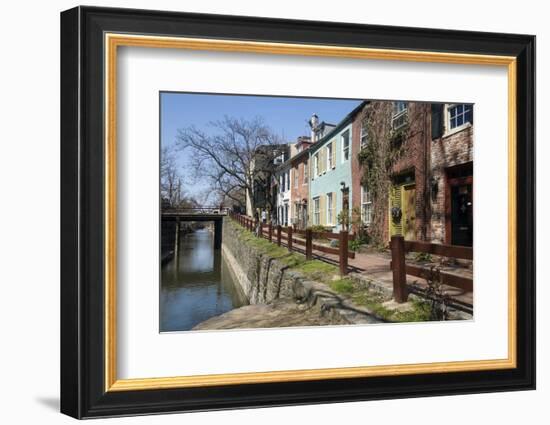 Old Houses Along the C and O Canal-John Woodworth-Framed Photographic Print