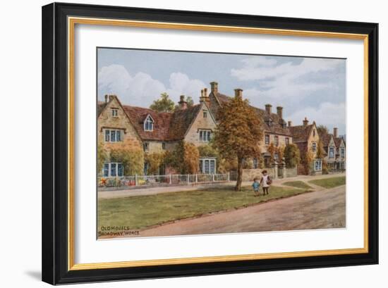 Old Houses, Broadway, Worcs-Alfred Robert Quinton-Framed Giclee Print