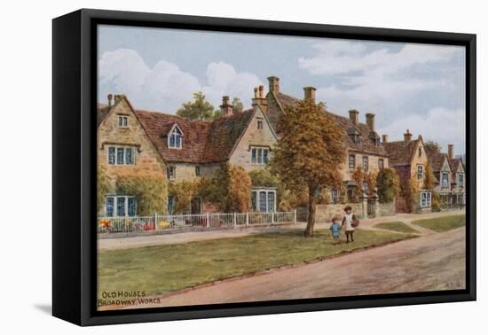 Old Houses, Broadway, Worcs-Alfred Robert Quinton-Framed Premier Image Canvas