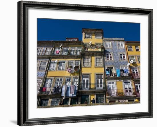 Old Houses in the Old Town of Oporto, UNESCO World Heritage Site, Portugal, Europe-Michael Runkel-Framed Photographic Print