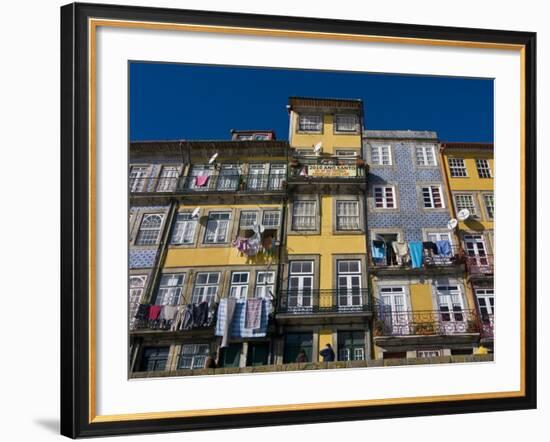 Old Houses in the Old Town of Oporto, UNESCO World Heritage Site, Portugal, Europe-Michael Runkel-Framed Photographic Print