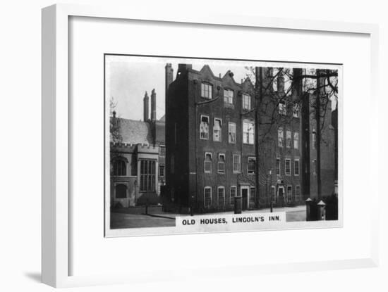 Old Houses, Lincoln's Inn, London, C1920S-null-Framed Giclee Print