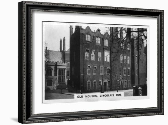 Old Houses, Lincoln's Inn, London, C1920S-null-Framed Giclee Print