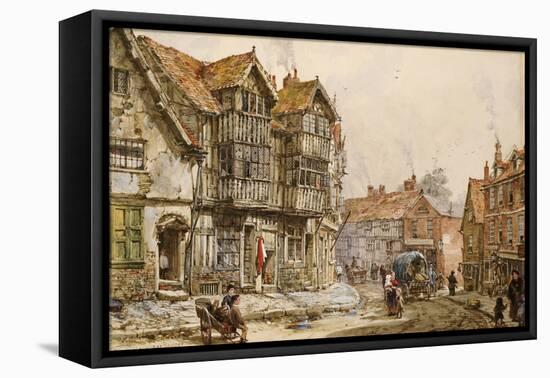 Old Houses, Shrewsbury-Louise J. Rayner-Framed Premier Image Canvas