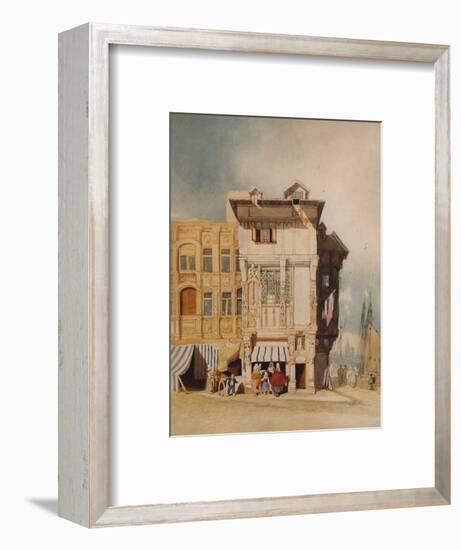 Old Houses, with Figures, c1836-John Sell Cotman-Framed Giclee Print