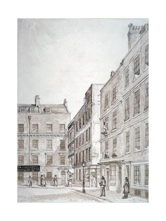 Old Hummums Hotel Covent Garden Westminster London C1830
