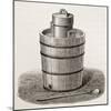Old Illustration Of An Antique Ice Cream Maker-marzolino-Mounted Art Print