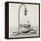 Old Illustration Of Laboratory Equipment For Water Boiling Under Vacuum-marzolino-Framed Stretched Canvas