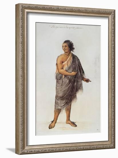 Old Indian Man-John White-Framed Giclee Print