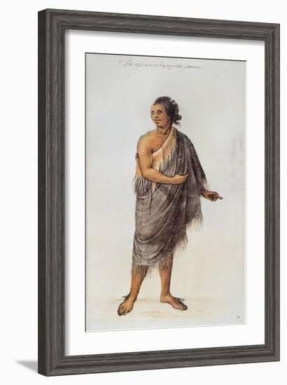 Old Indian Man-John White-Framed Giclee Print