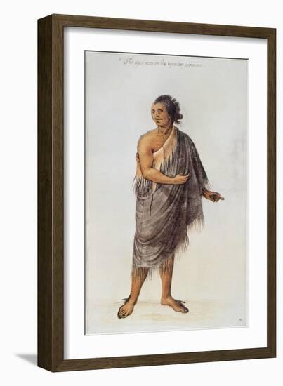 Old Indian Man-John White-Framed Giclee Print