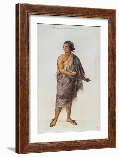 Old Indian Man-John White-Framed Giclee Print