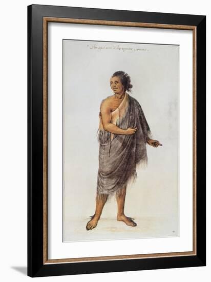 Old Indian Man-John White-Framed Giclee Print