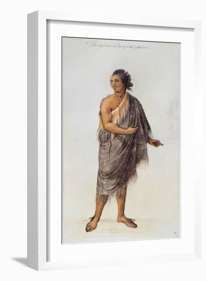 Old Indian Man-John White-Framed Giclee Print