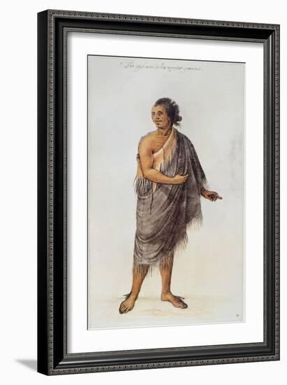 Old Indian Man-John White-Framed Giclee Print