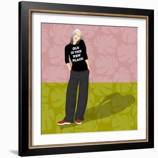 Old Is The New Black-Claire Huntley-Framed Giclee Print