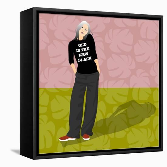 Old Is The New Black-Claire Huntley-Framed Premier Image Canvas