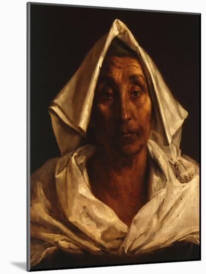 Old Italian Woman-Théodore Géricault-Mounted Giclee Print