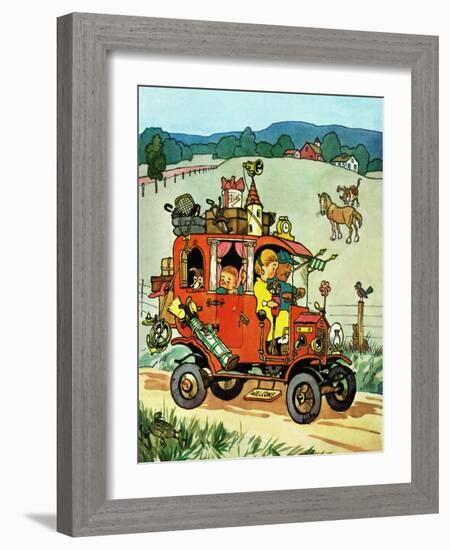 Old Jalopy - Jack & Jill-Philip L. Martin-Framed Giclee Print