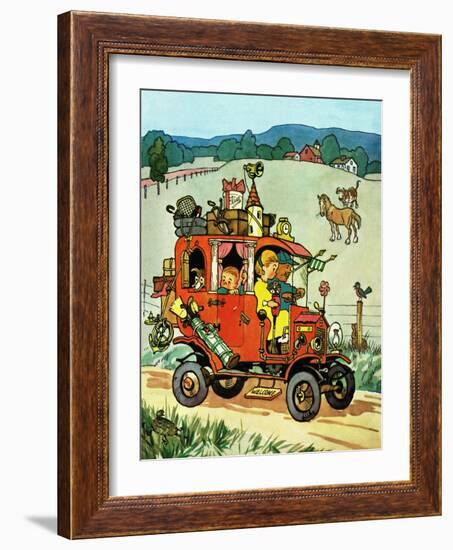 Old Jalopy - Jack & Jill-Philip L. Martin-Framed Giclee Print