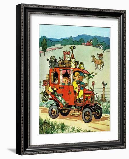 Old Jalopy - Jack & Jill-Philip L. Martin-Framed Giclee Print