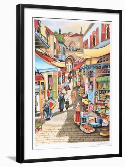 Old Jerusalem Market-Ari Gradus-Framed Limited Edition