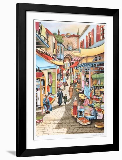 Old Jerusalem Market-Ari Gradus-Framed Limited Edition