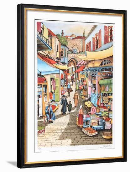 Old Jerusalem Market-Ari Gradus-Framed Limited Edition