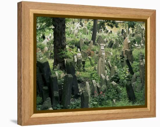 Old Jewish Cemetery, Josefov, Prague, Czech Republic-Upperhall-Framed Premier Image Canvas