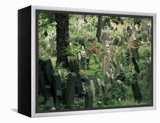 Old Jewish Cemetery, Josefov, Prague, Czech Republic-Upperhall-Framed Premier Image Canvas