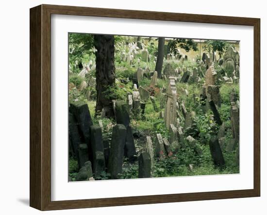 Old Jewish Cemetery, Josefov, Prague, Czech Republic-Upperhall-Framed Photographic Print