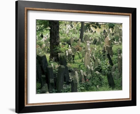 Old Jewish Cemetery, Josefov, Prague, Czech Republic-Upperhall-Framed Photographic Print