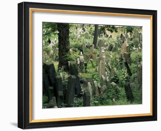 Old Jewish Cemetery, Josefov, Prague, Czech Republic-Upperhall-Framed Photographic Print